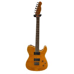 (BRUGT) Fender Custom Telecaster FMT HH Amber